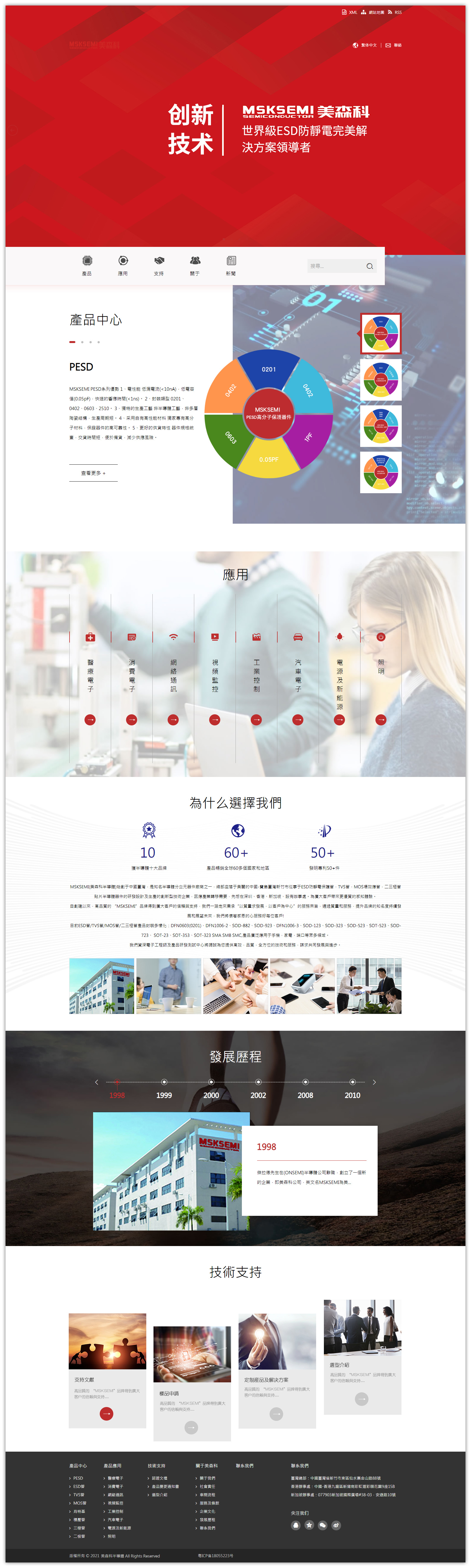 半导体企业网站建设_开发制作优化推广_天地心网络